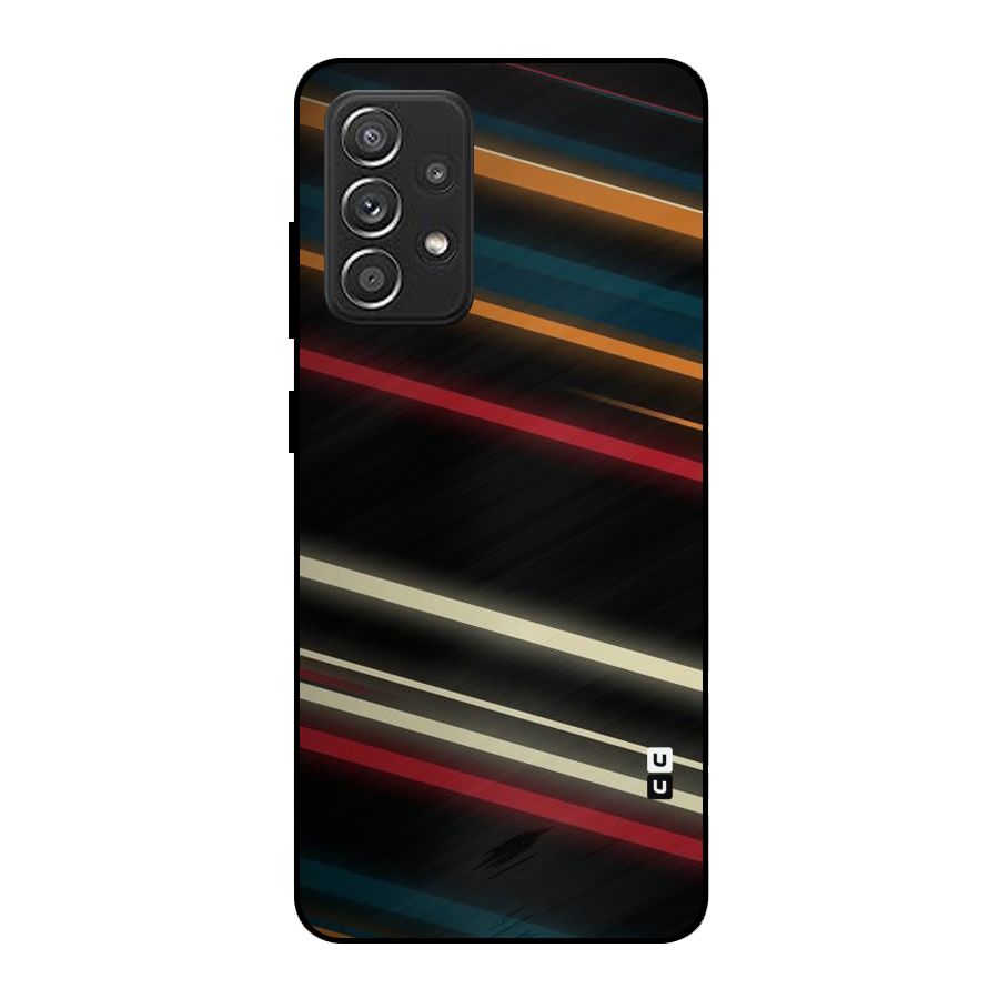 Light Diagonal Stripes Metal Back Case for Galaxy A52s 5G