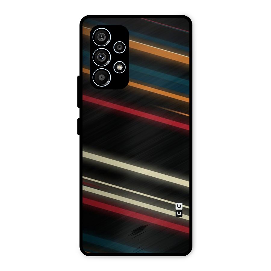 Light Diagonal Stripes Metal Back Case for Galaxy A53 5G