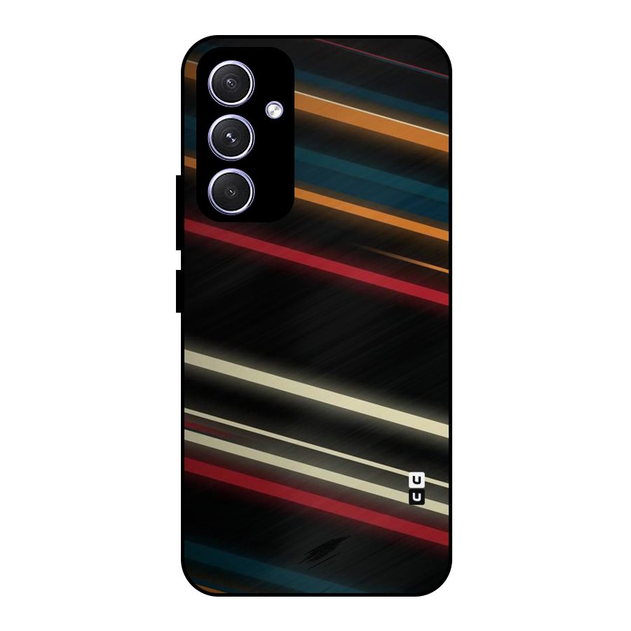 Light Diagonal Stripes Metal Back Case for Galaxy A54