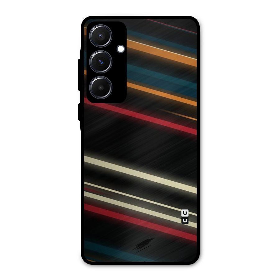 Light Diagonal Stripes Metal Back Case for Galaxy A55