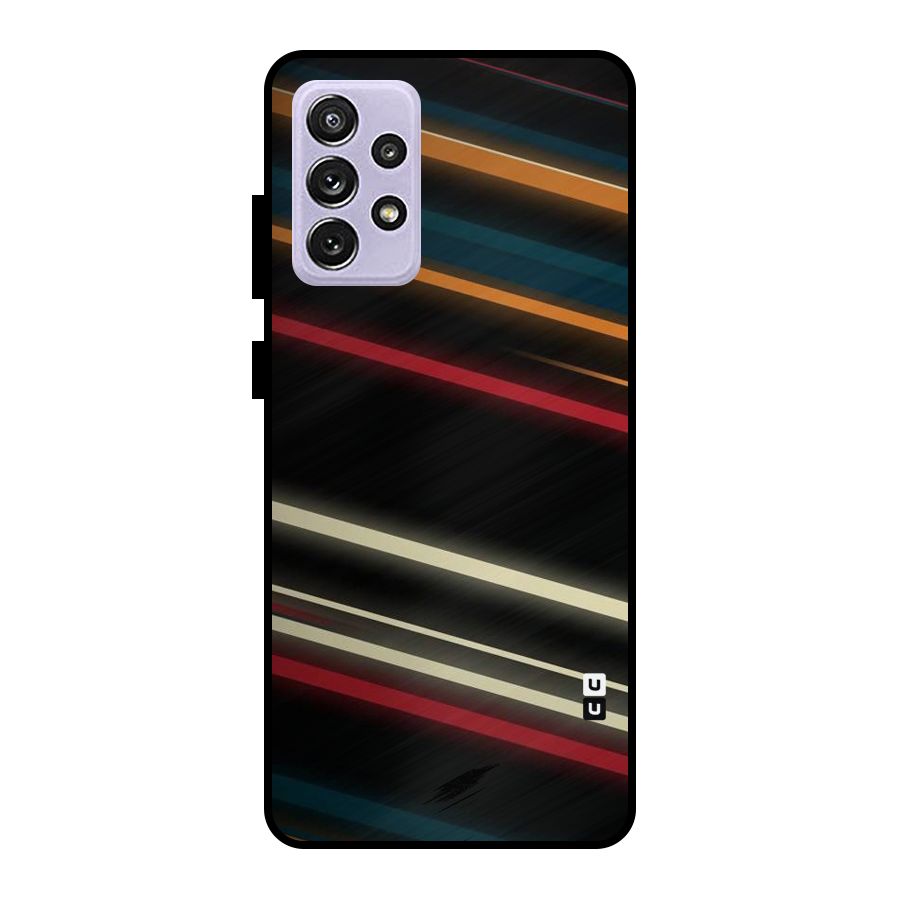 Light Diagonal Stripes Metal Back Case for Galaxy A72