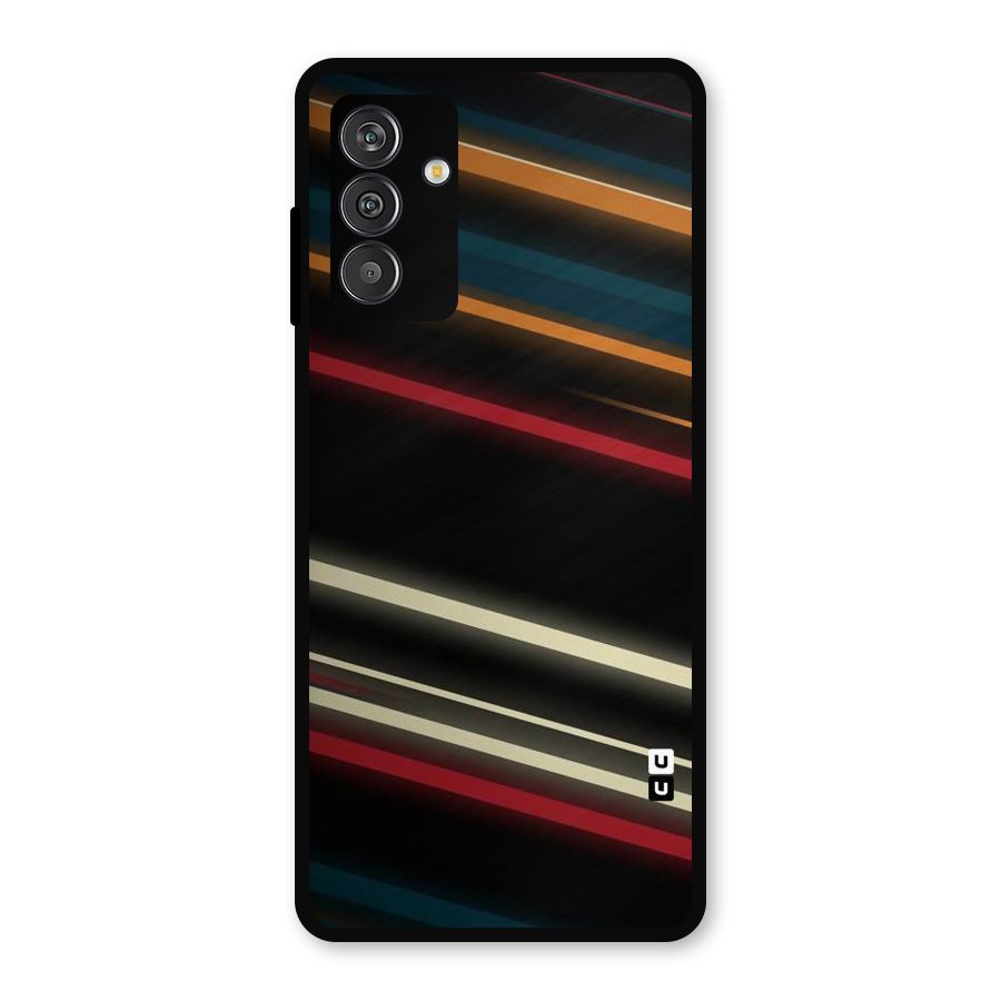 Light Diagonal Stripes Metal Back Case for Galaxy M13