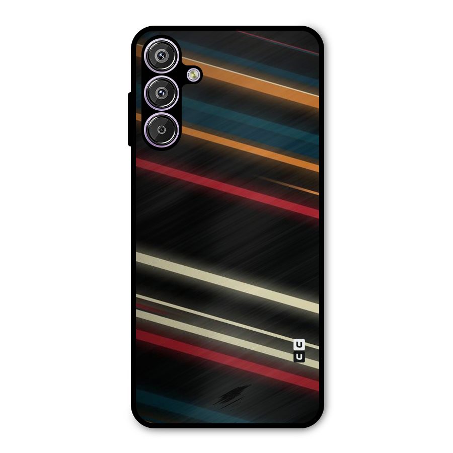 Light Diagonal Stripes Metal Back Case for Galaxy M15