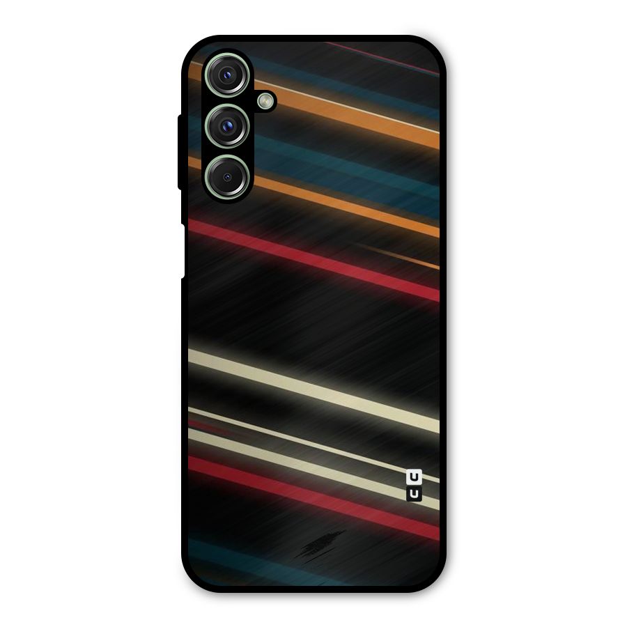 Light Diagonal Stripes Metal Back Case for Galaxy M34