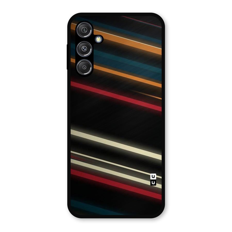 Light Diagonal Stripes Metal Back Case for Galaxy M34 5G