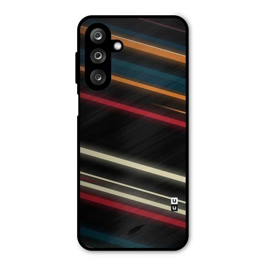Light Diagonal Stripes Metal Back Case for Galaxy M36