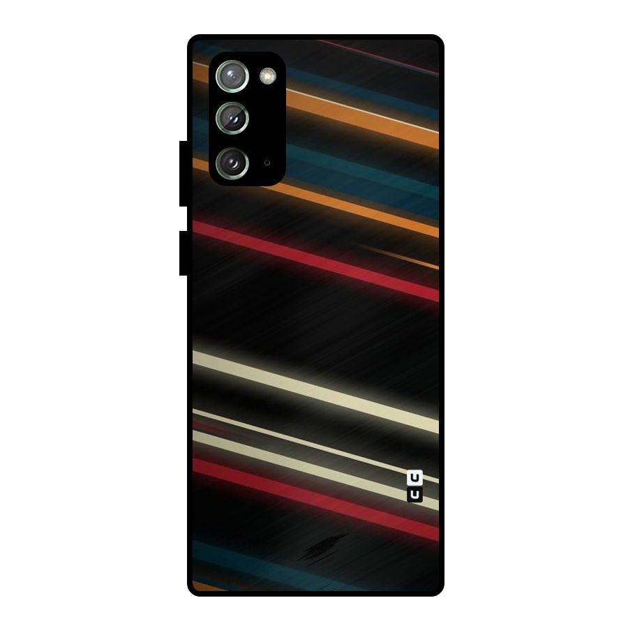 Light Diagonal Stripes Metal Back Case for Galaxy Note 20
