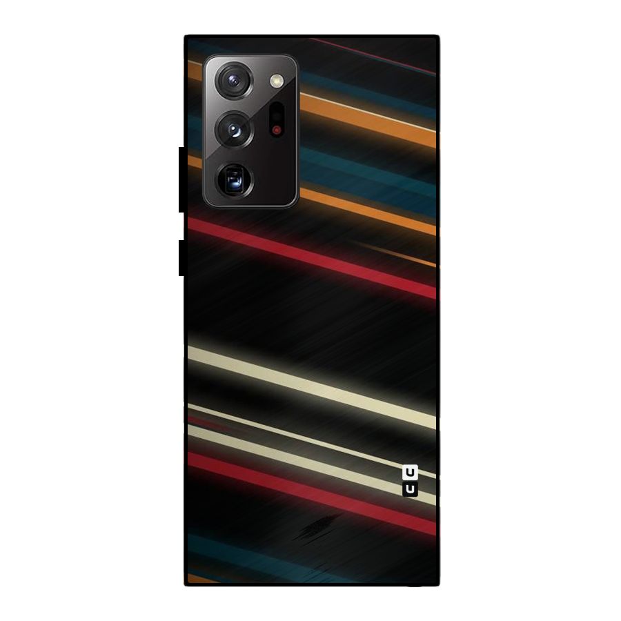 Light Diagonal Stripes Metal Back Case for Galaxy Note 20 Ultra