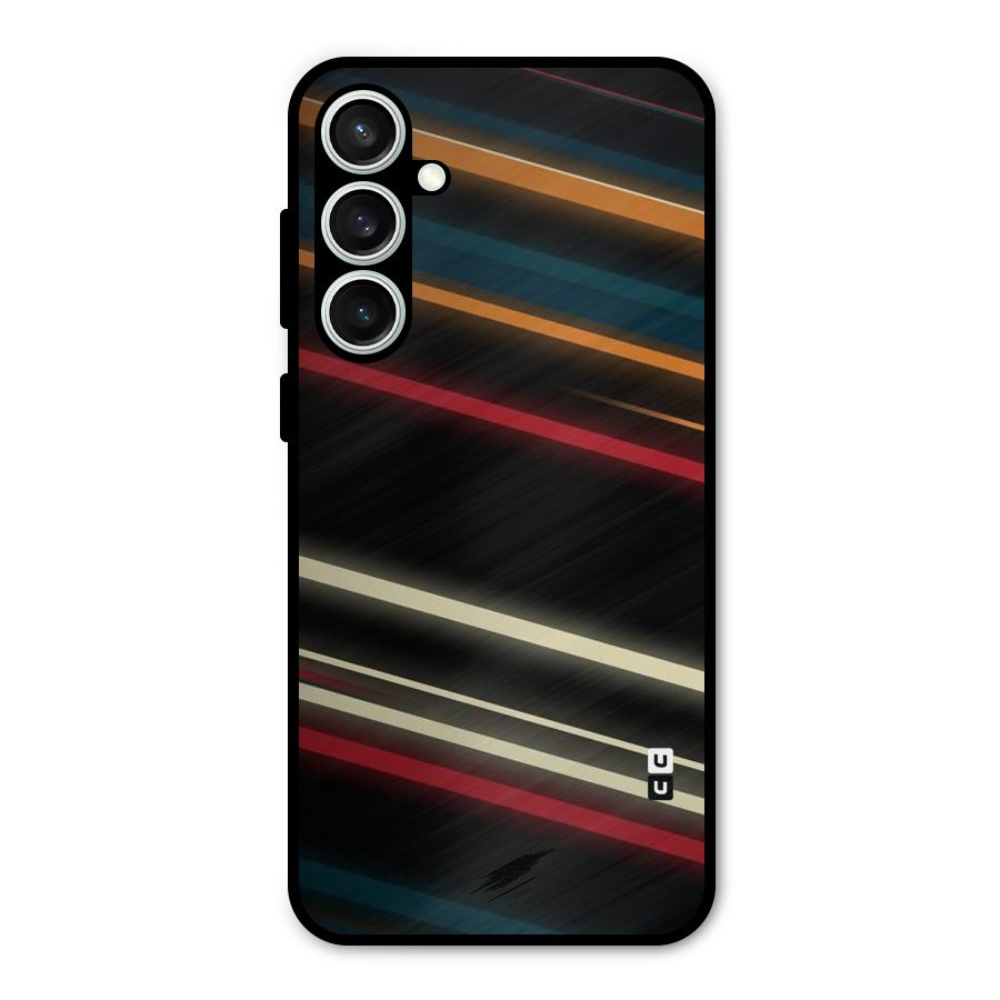 Light Diagonal Stripes Metal Back Case for Galaxy S23 FE