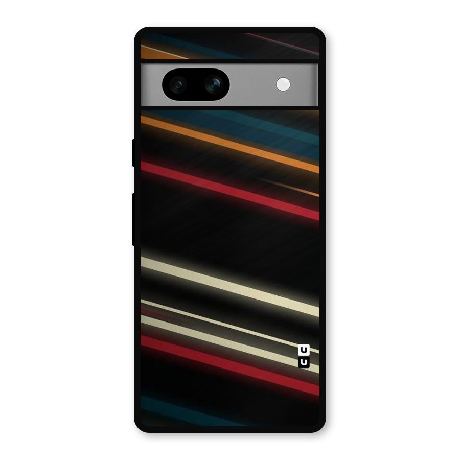 Light Diagonal Stripes Metal Back Case for Google Pixel 7a