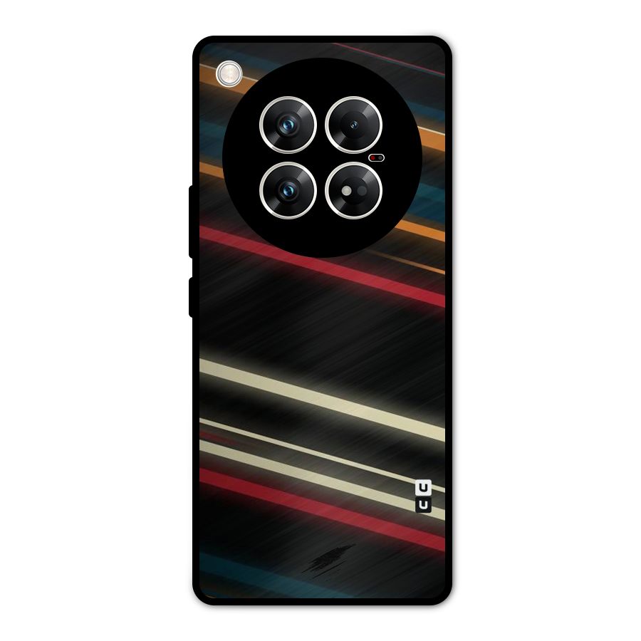 Light Diagonal Stripes Metal Back Case for Infinix Zero 40 5G