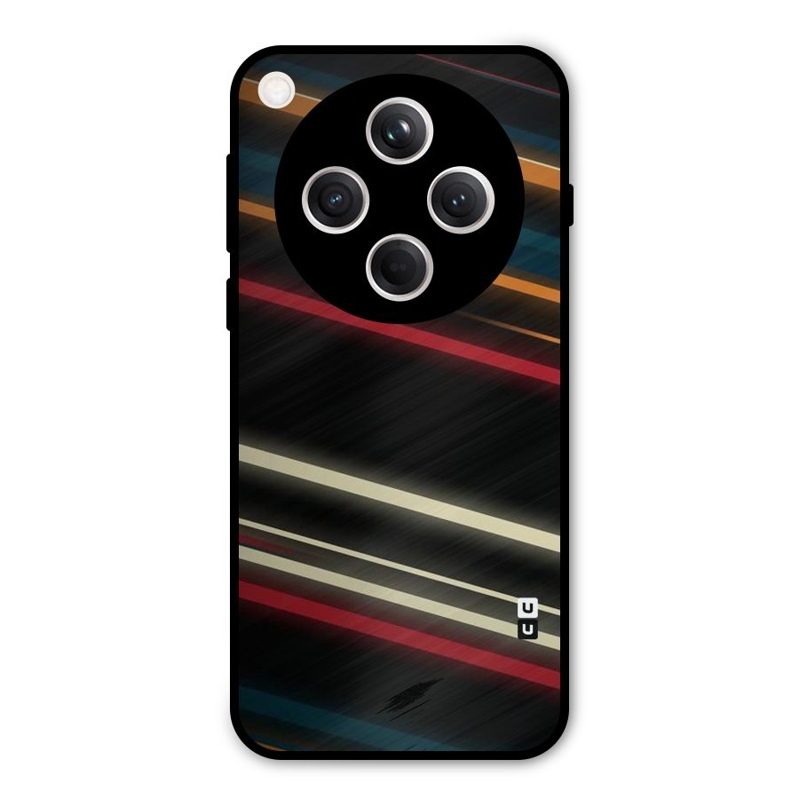 Light Diagonal Stripes Metal Back Case for Oppo Find X8