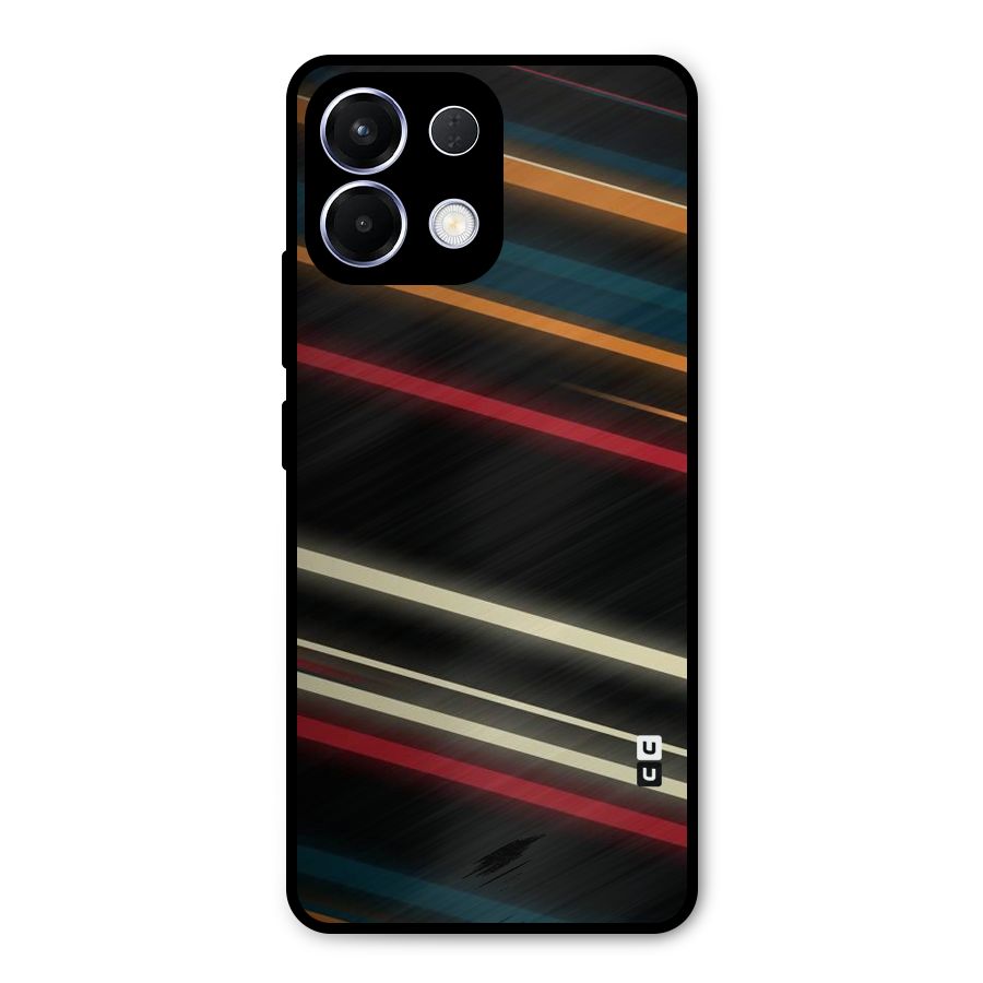 Light Diagonal Stripes Metal Back Case for Oppo K13