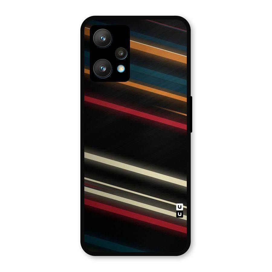Light Diagonal Stripes Metal Back Case for Realme 9 Pro Plus 5G