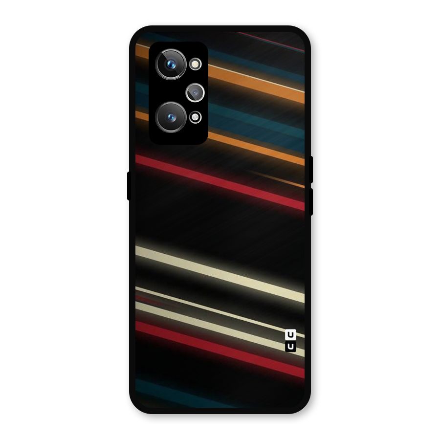 Light Diagonal Stripes Metal Back Case for Realme GT Neo2