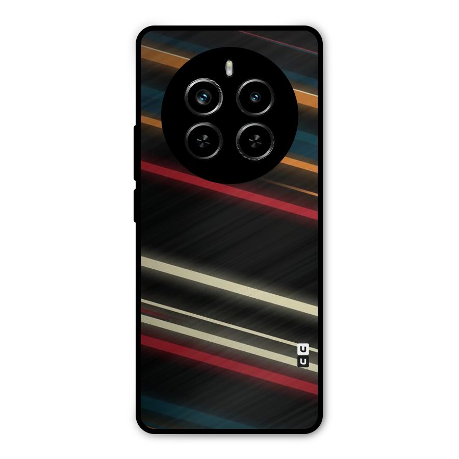Light Diagonal Stripes Metal Back Case for Realme P1 Pro