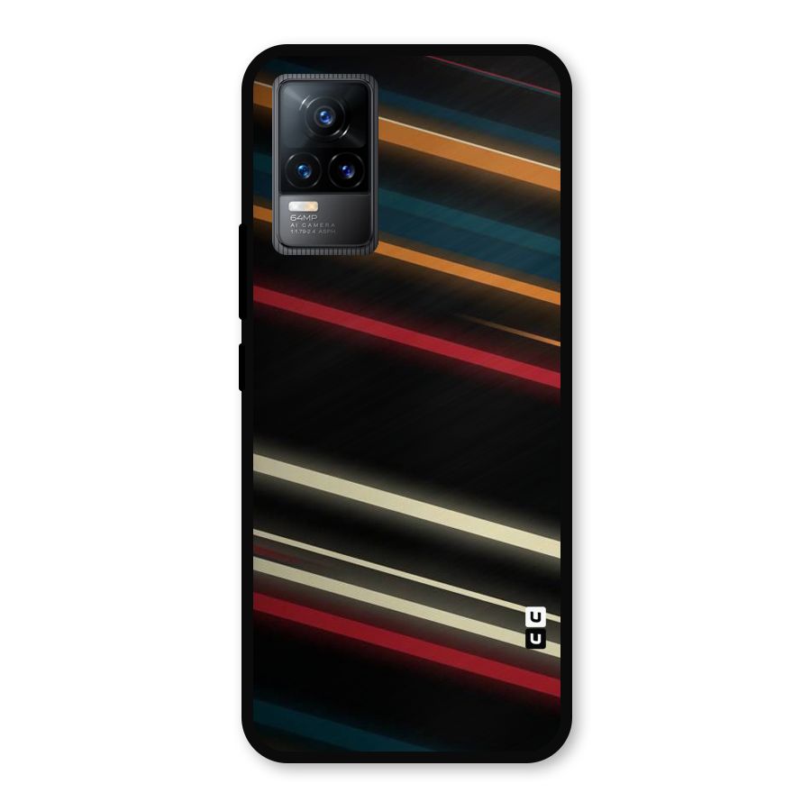 Light Diagonal Stripes Metal Back Case for Vivo Y73