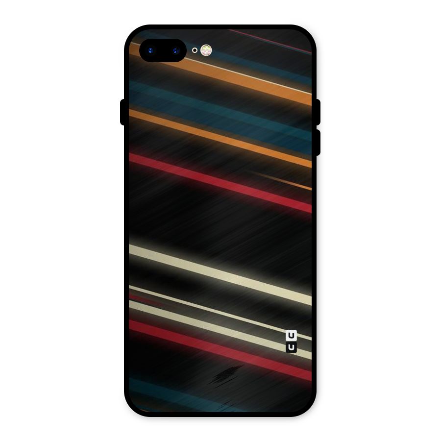 Light Diagonal Stripes Metal Back Case for iPhone 7 Plus