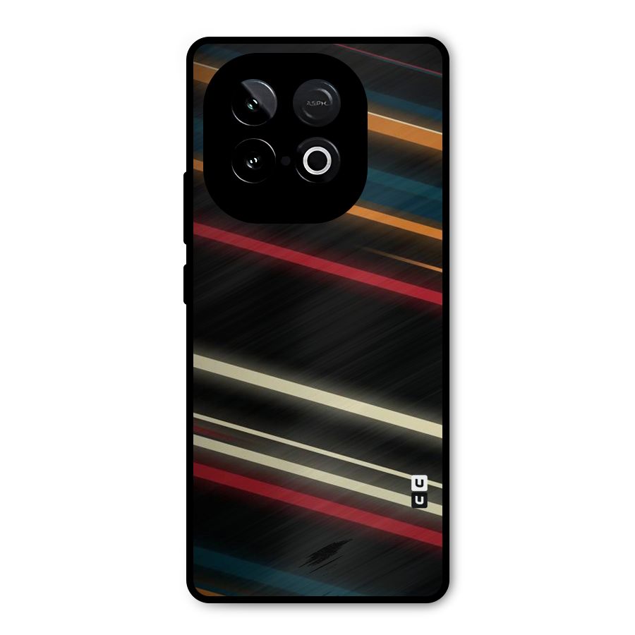 Light Diagonal Stripes Metal Back Case for iQOO Neo 10
