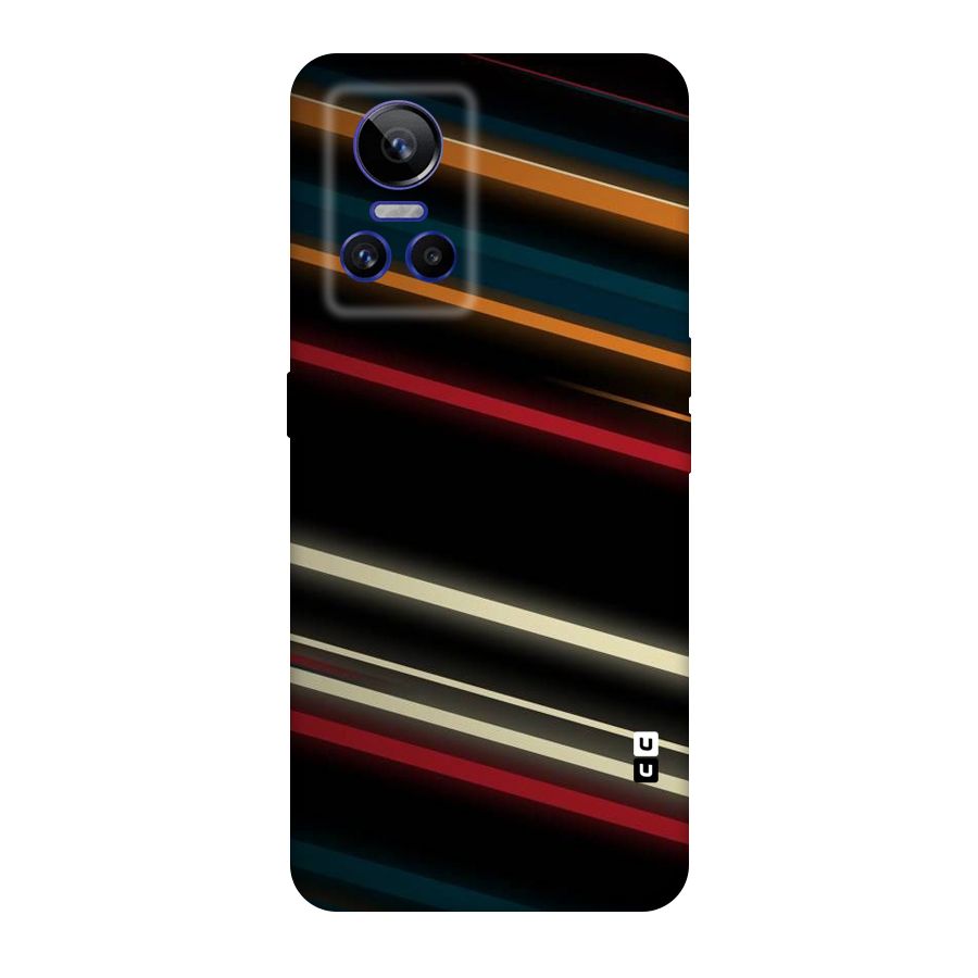 Light Diagonal Stripes Original Polycarbonate Back Case for Realme GT Neo 3