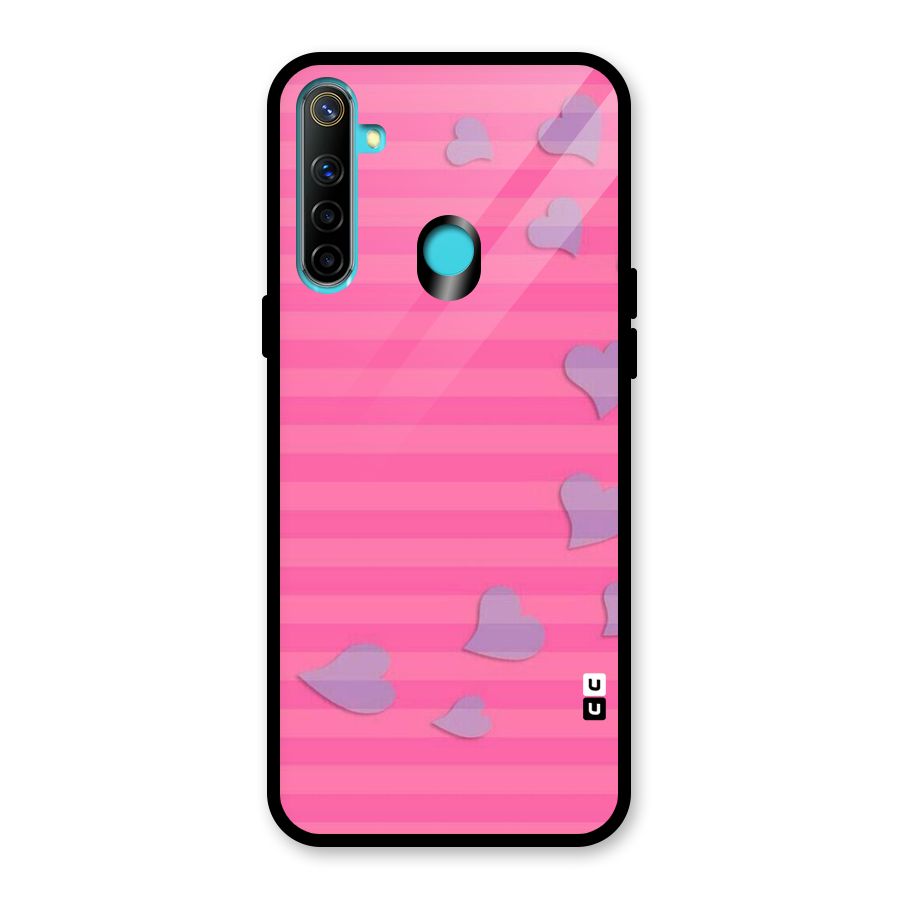 Light Heart Stripes Glass Back Case for Realme Narzo 10