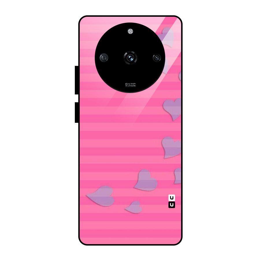 Light Heart Stripes Glass Back Case for Realme Narzo 60 5G