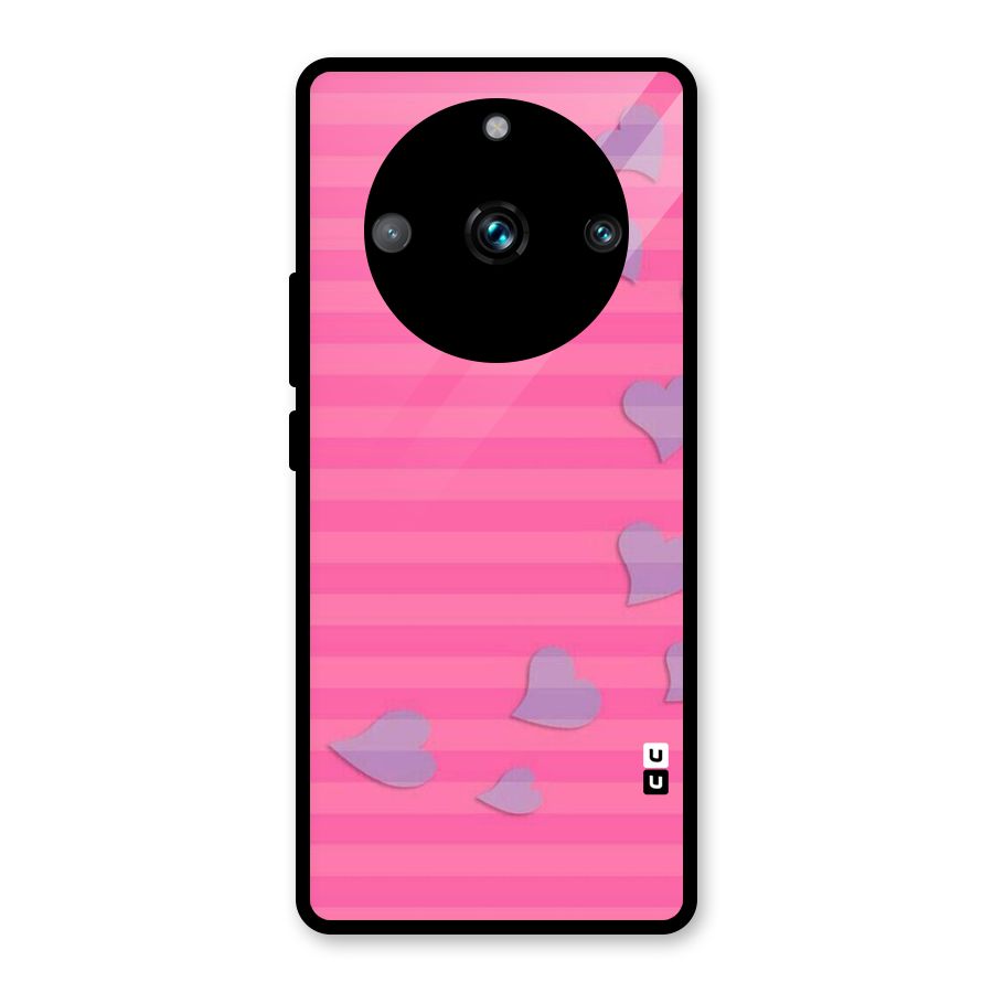 Light Heart Stripes Glass Back Case for Realme Narzo 60 Pro