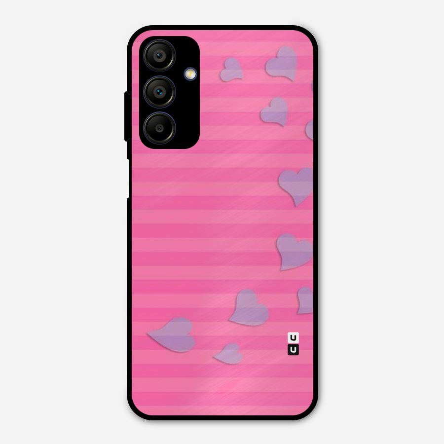 Light Heart Stripes Metal Back Case for Galaxy A15 5G