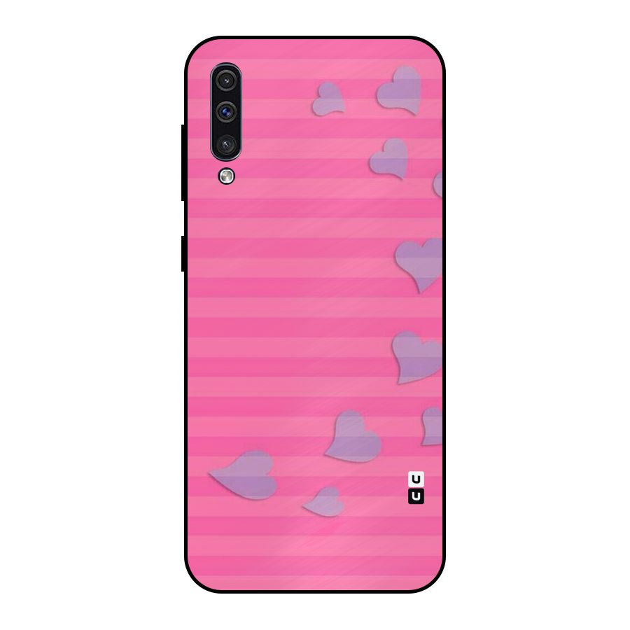 Light Heart Stripes Metal Back Case for Galaxy A30s