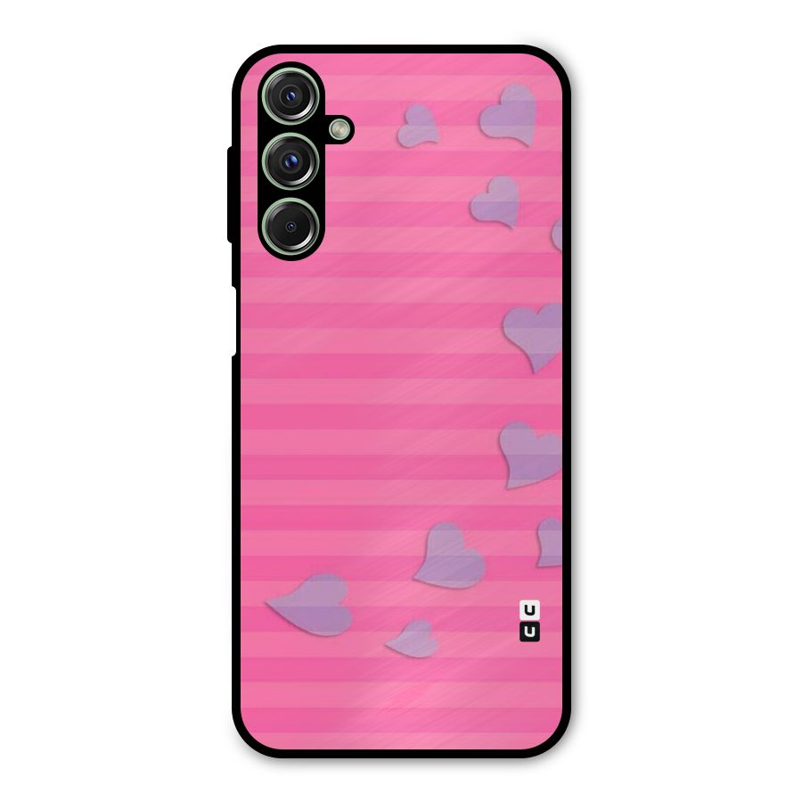 Light Heart Stripes Metal Back Case for Galaxy M34