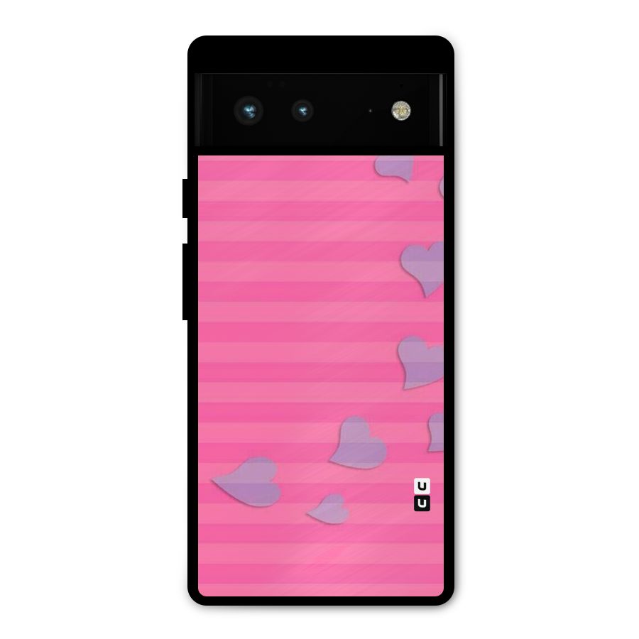 Light Heart Stripes Metal Back Case for Google Pixel 6