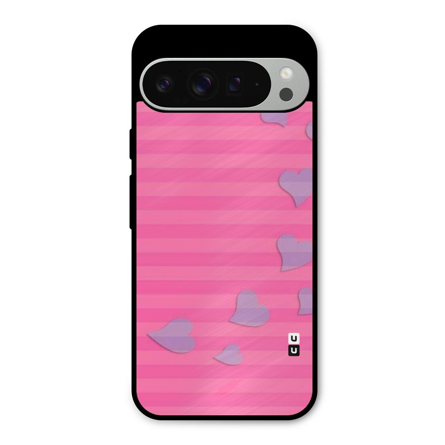 Light Heart Stripes Metal Back Case for Google Pixel 9 Pro XL