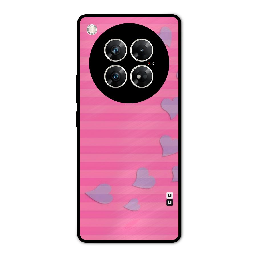 Light Heart Stripes Metal Back Case for Infinix Zero 40 5G