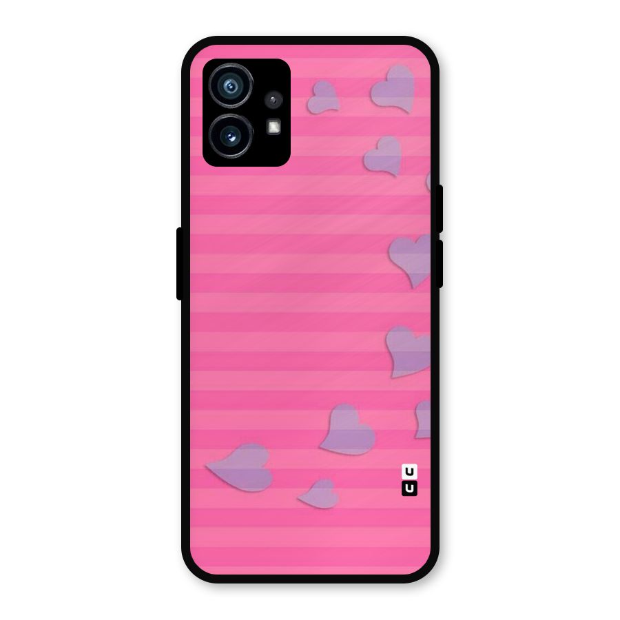 Light Heart Stripes Metal Back Case for Nothing Phone 1