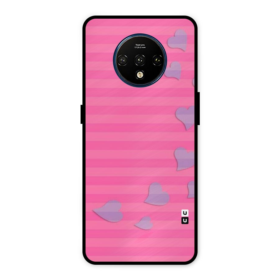 Light Heart Stripes Metal Back Case for OnePlus 7T