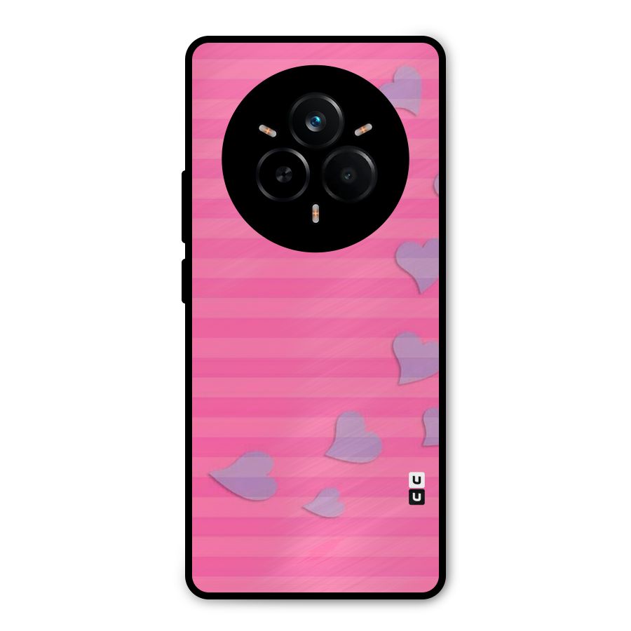 Light Heart Stripes Metal Back Case for Realme 14 Pro