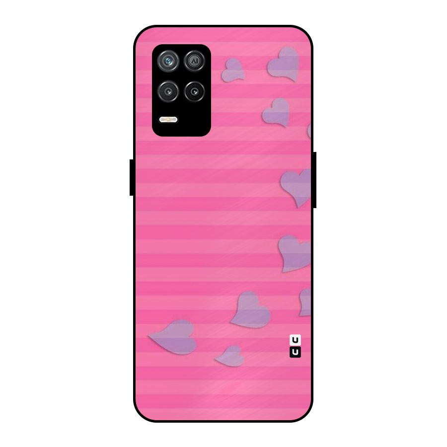 Light Heart Stripes Metal Back Case for Realme 9 5G