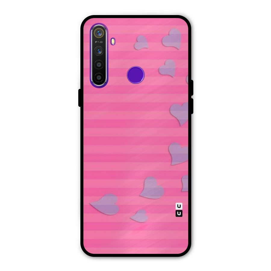 Light Heart Stripes Metal Back Case for Realme Narzo 10