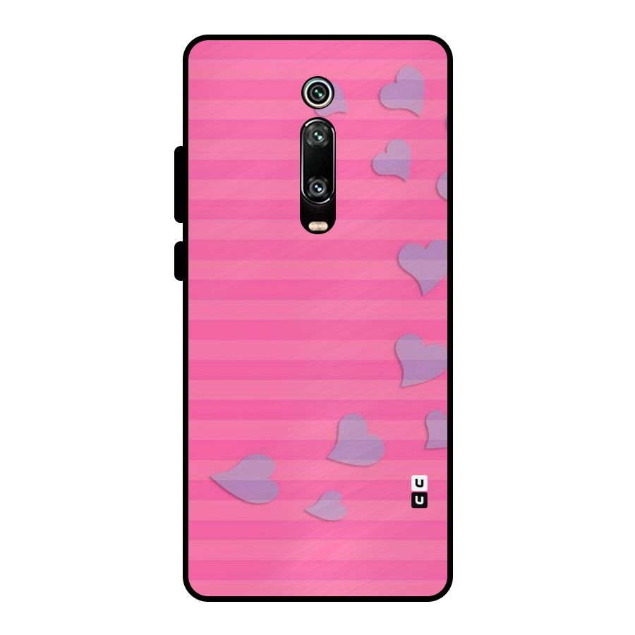 Light Heart Stripes Metal Back Case for Redmi K20