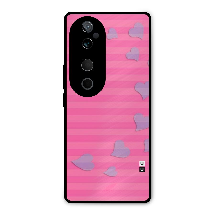 Light Heart Stripes Metal Back Case for Vivo T3 Ultra