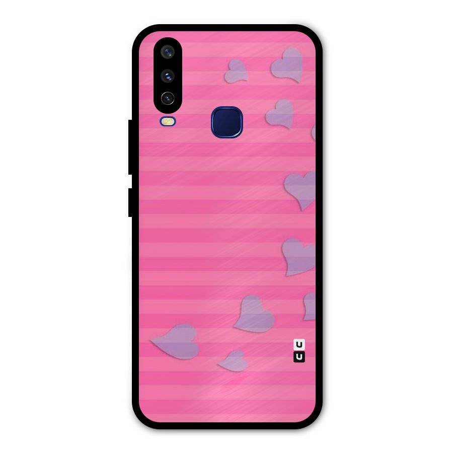 Light Heart Stripes Metal Back Case for Vivo Y12