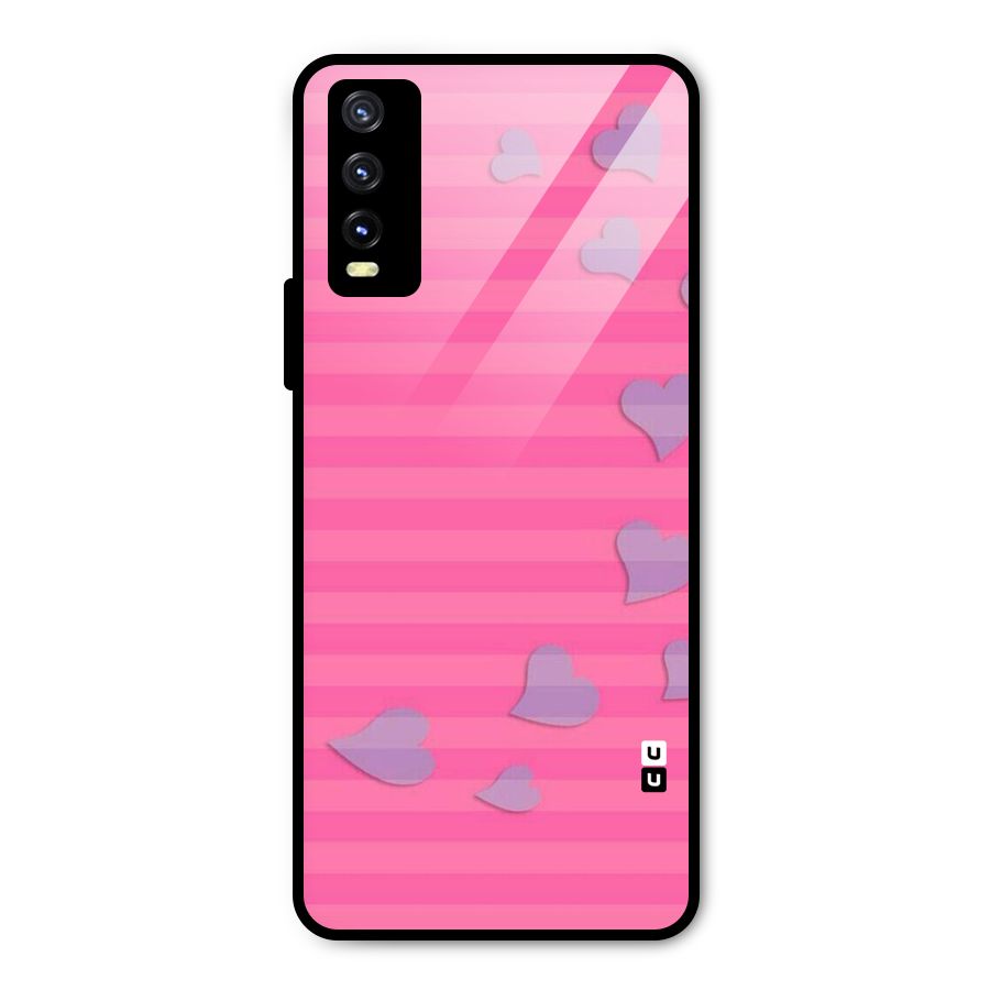 Light Heart Stripes Metal Back Case for Vivo Y20