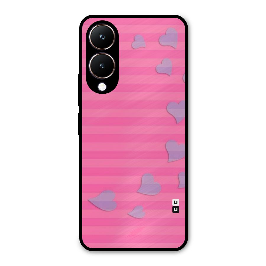 Light Heart Stripes Metal Back Case for Vivo Y28
