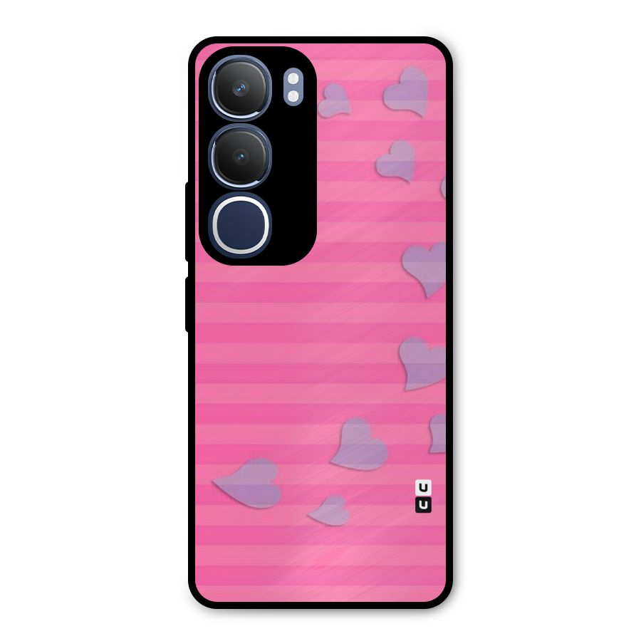 Light Heart Stripes Metal Back Case for Vivo Y29