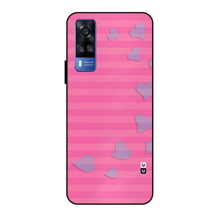 Light Heart Stripes Metal Back Case for Vivo Y51
