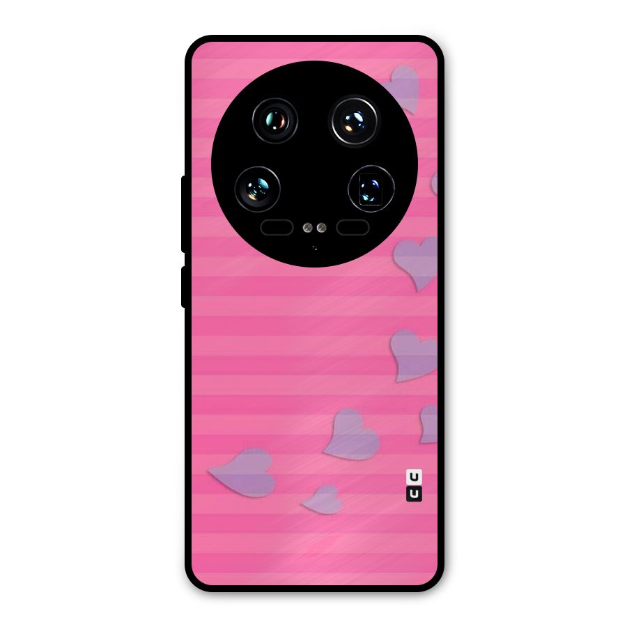 Light Heart Stripes Metal Back Case for Xiaomi 14 Ultra
