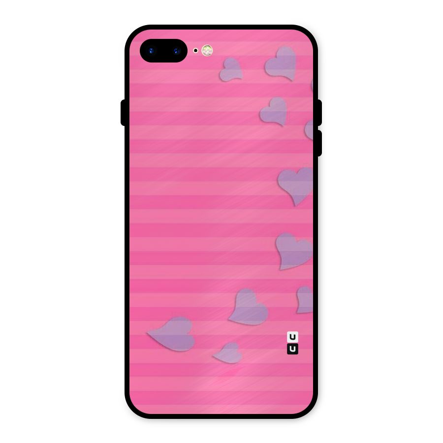 Light Heart Stripes Metal Back Case for iPhone 7 Plus