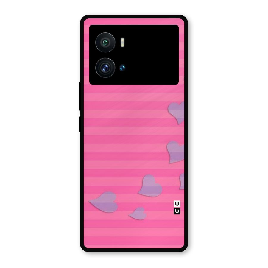 Light Heart Stripes Metal Back Case for iQOO 9 Pro