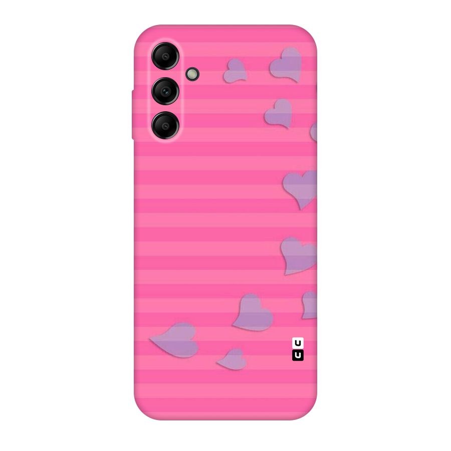 Light Heart Stripes Original Polycarbonate Back Case for Galaxy A14 5G