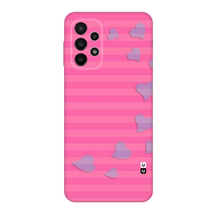 Light Heart Stripes Original Polycarbonate Back Case for Galaxy A23